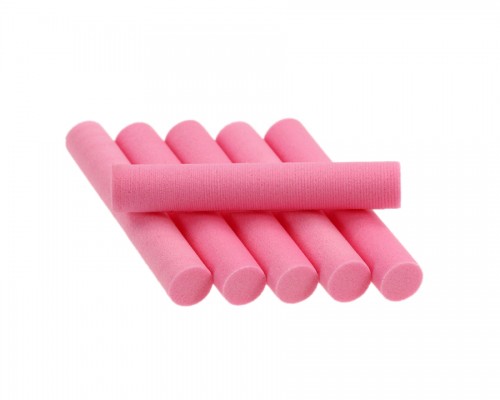 Foam Cylinders, Pink, 7 mm